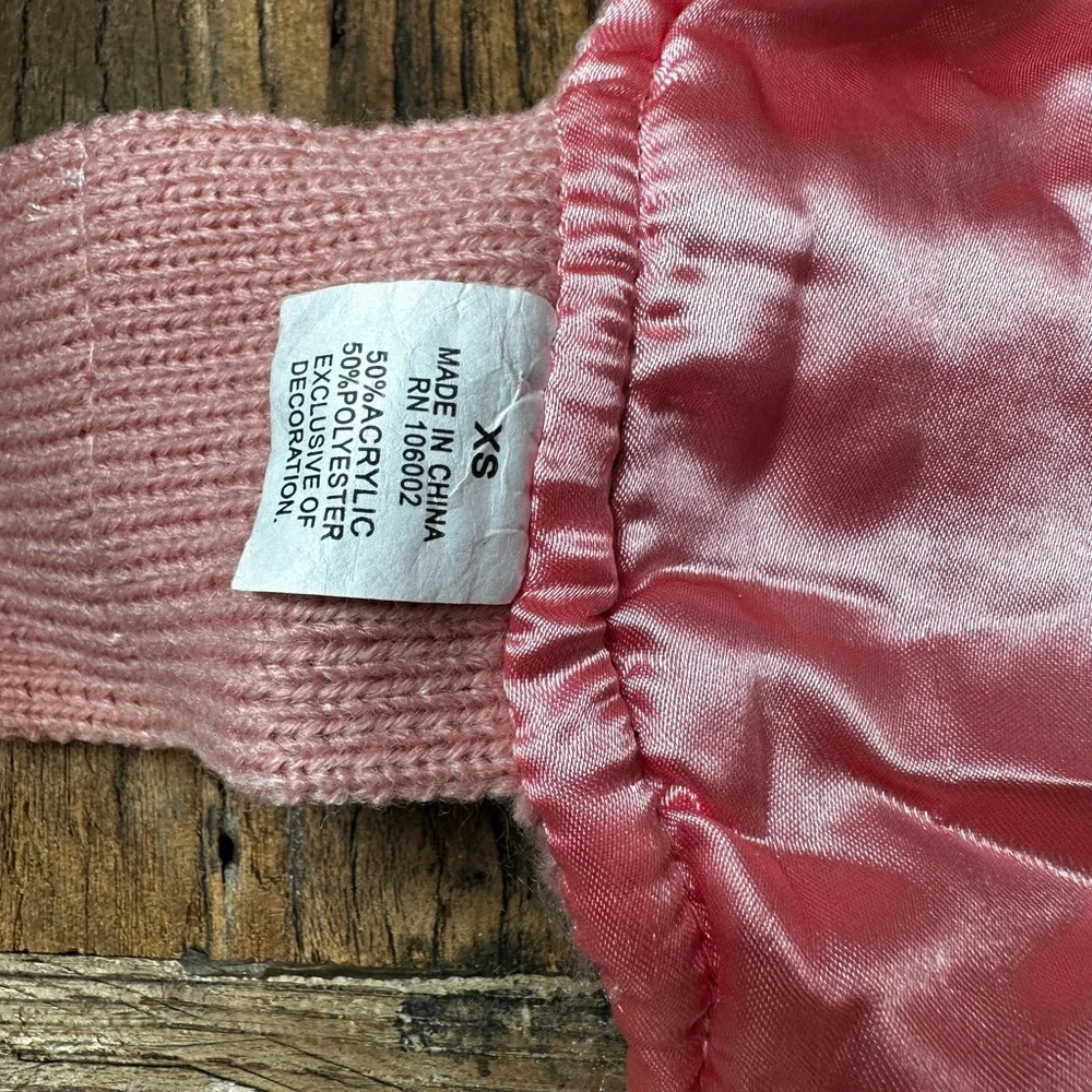 Adorable Pink Knit Pig with hat custom for pet